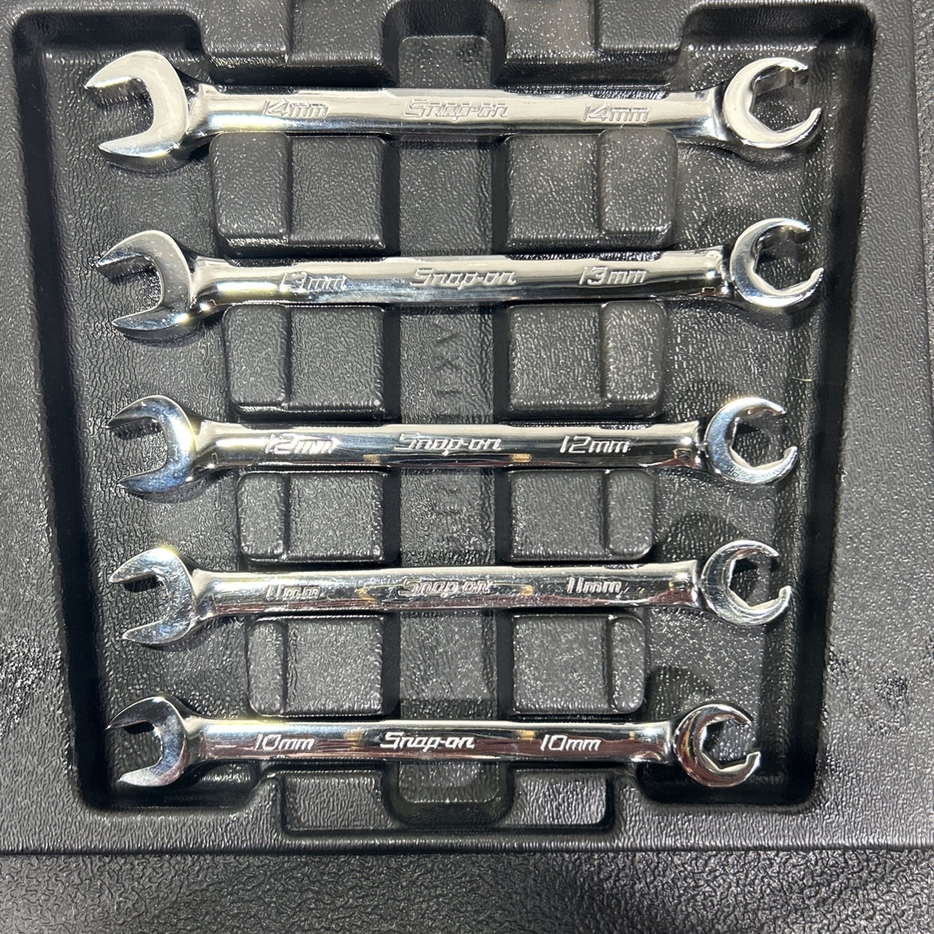 5 pc 6-Point Metric Flank Drive Double End Flare Nut Wrench Set