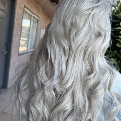 Icey white blonde