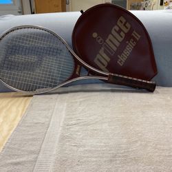 Prince Classic II Tennis Racket With cover Vintage Aluminum  Condition Used But Like New Or Best Offer