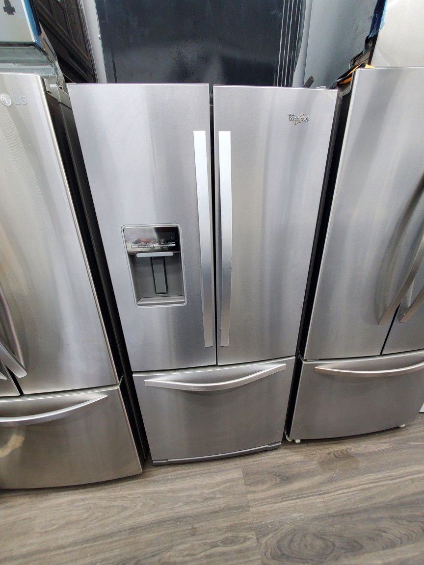 Whirlpool 30 Inch Great Condition With Ice And Water Dispenser 90 Days Warranty $699pick Up Prices 301 Saundview Ave Bronx NY 10473