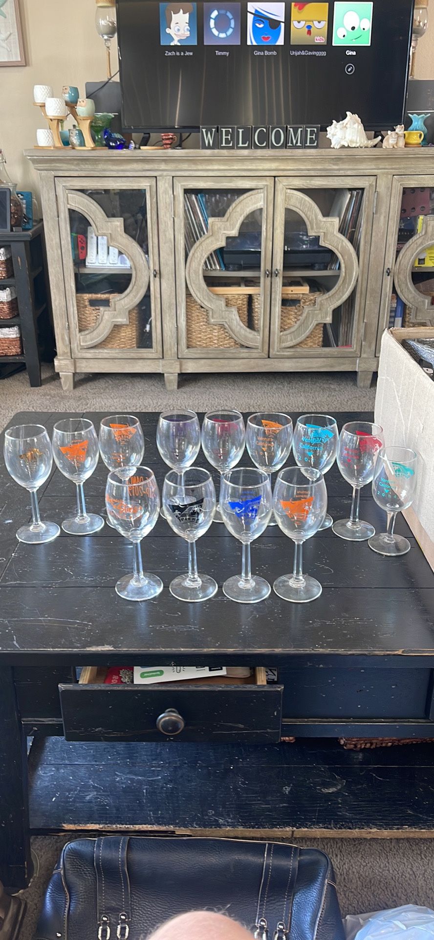 Ventura Under The Peir Wine Glasses