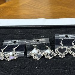 Ear Excellence Heart Earrings-set Of 3
