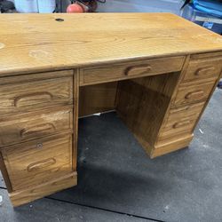 Solid Oak Desk