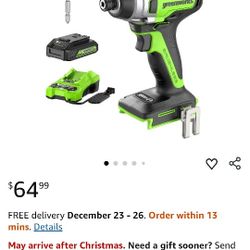 Greenworks 24 Volts Drill