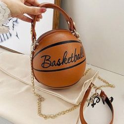 Cute Small Size Basketball Crossbody Purse
