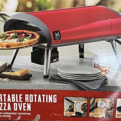 12" Portable Rotating Gas Pizza Oven