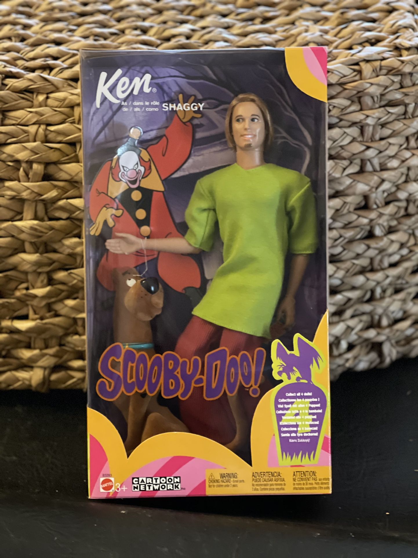 Barbie Scooby-Doo and Ken as Shaggy, #B3283, 2002, Cartoon Network, NRFB