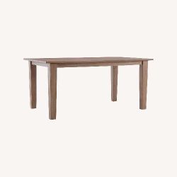 Crate & Barrel Brookline Grey Dining Table