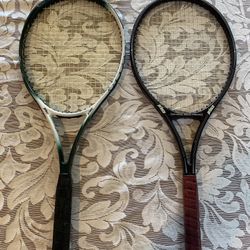 Two Prince tennis rackets