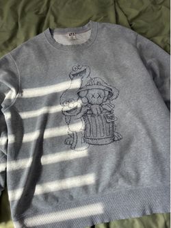 Kaws x Sesame Street Grey Sweatshirt