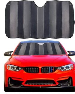 Car Windshield Sunshade Thicken 5-Layer UV Reflector Auto Front Window Sun Shade Visor Shield Cover,Keep Vehicle Cool(Gary,57" × 27.5")  Brand new in 