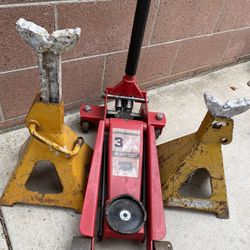 Big Car Jack 3 Tons And Jack Stand 6 Tons