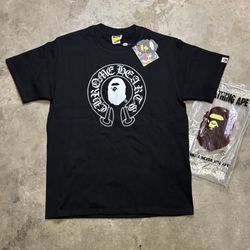Black Chrome Hearts Bape Tee