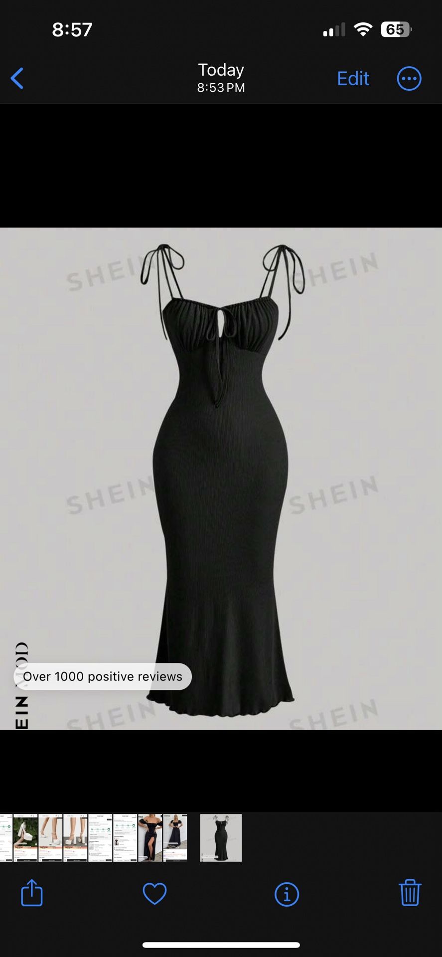 Black Cami Dress || SHEIN