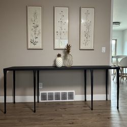 Bernhardt Designer 7FT Console Table – Modern Black (Retail $1K+)