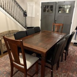 Arhaus Wood Table & Chairs