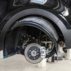 Front set of fender liners/guards for a 2019-2024 RAM 1500
