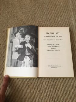My Fair Lady a musical play in two acts