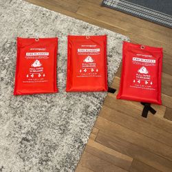 Fire Blankets 3.3 ‘ X 3.3 ‘ Qty 3