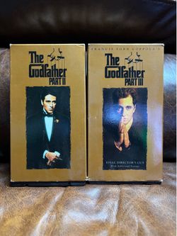 The Godfather Part II & Part I|I VHS Set - Gold Box Covers