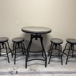High Top Table And Stools
