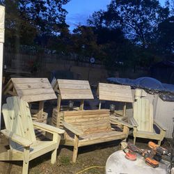 CUSTOM MADE WOODEN OUTDOOR FURNITURE 