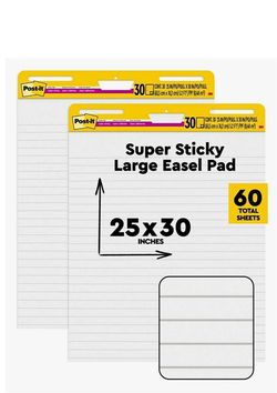 Post-it Super Sticky Large Easel Pad 2-Pack