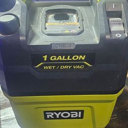 RYOBI ONEAND 18V Cordless 1 GAL. Wet/Dry Vacuum Tool ONLY PCL733B