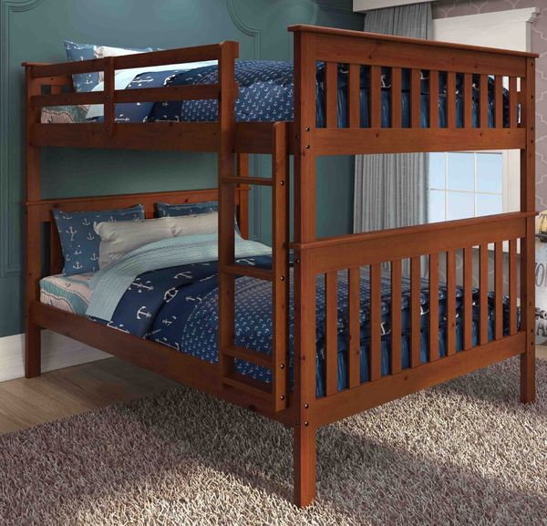 Full Over Solid Wood Bunk Bed New Light Espresso For Full Over Solid Wood Bunk Bed New Light Espresso