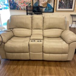 Leather Loveseat Recliner