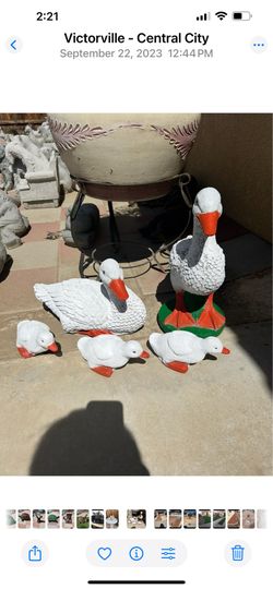 New Set of Ducks made out of cement