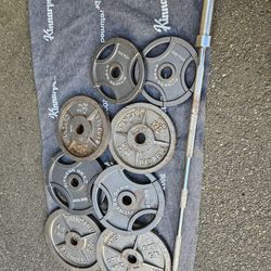 Olympic Weights And Barbell 