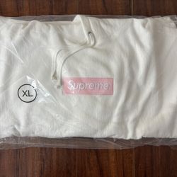Supreme Box Logo Hooded Sweatshirt FW25 - White (Size XL)