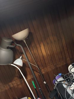 Torchiere Floor Lamp Silver