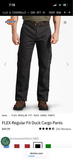 Flex Regular Fit Duck Cargo Pants