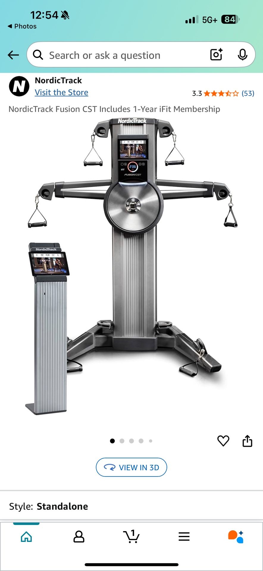 NordicTrack Fusion CST w/ Tablet and Stand