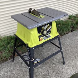 Ryobi 10” Table Saw w/Steel Stand