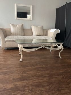 vintage glass table