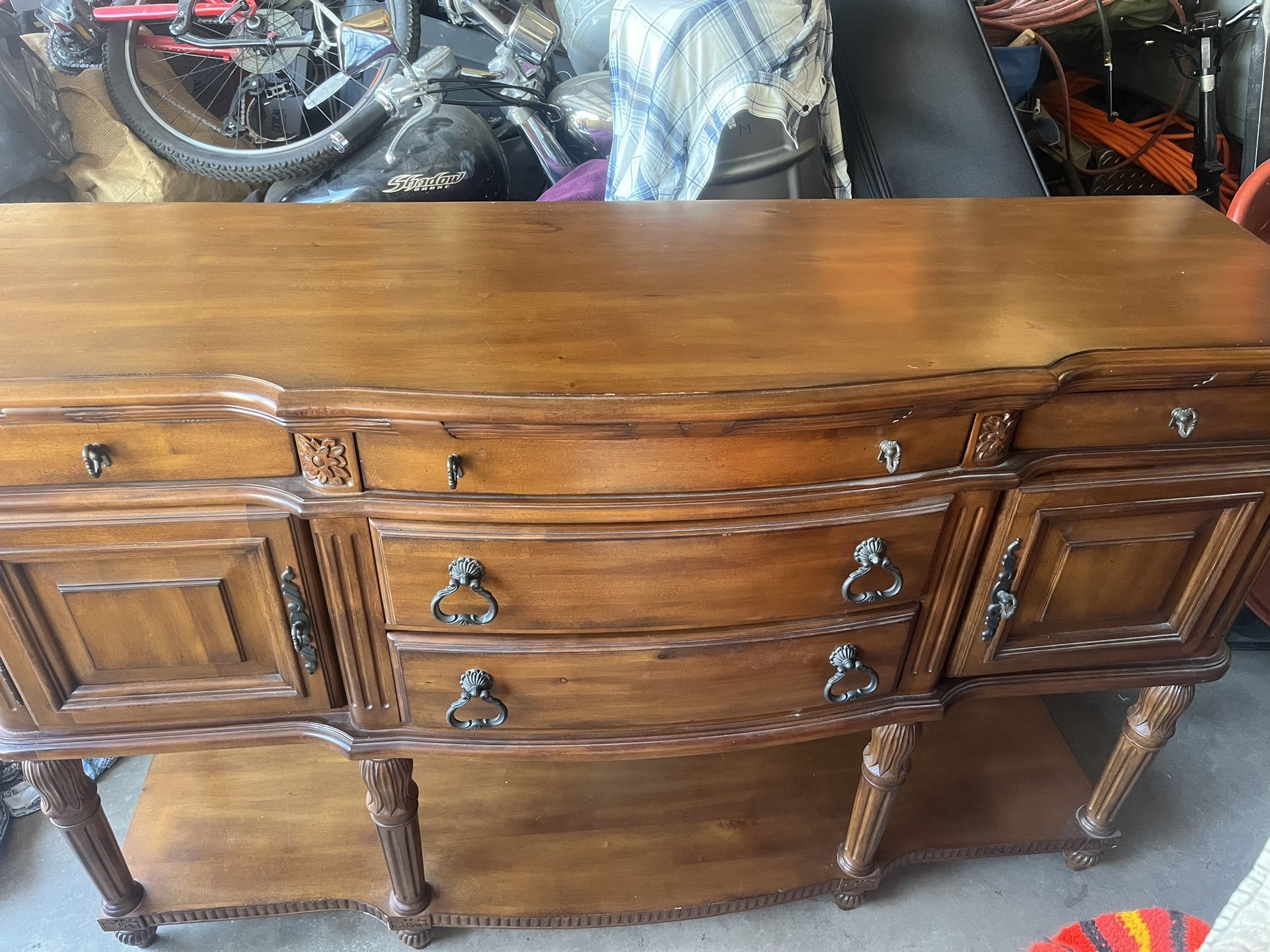 Solid Wood Drawer Table