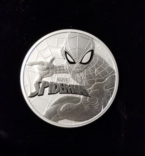 2017 1oz .999 Fine Silver Marvel Spiderman Coin For Sale In Lexington ...