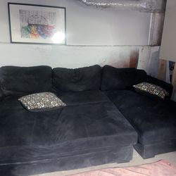 Used Black Sectional