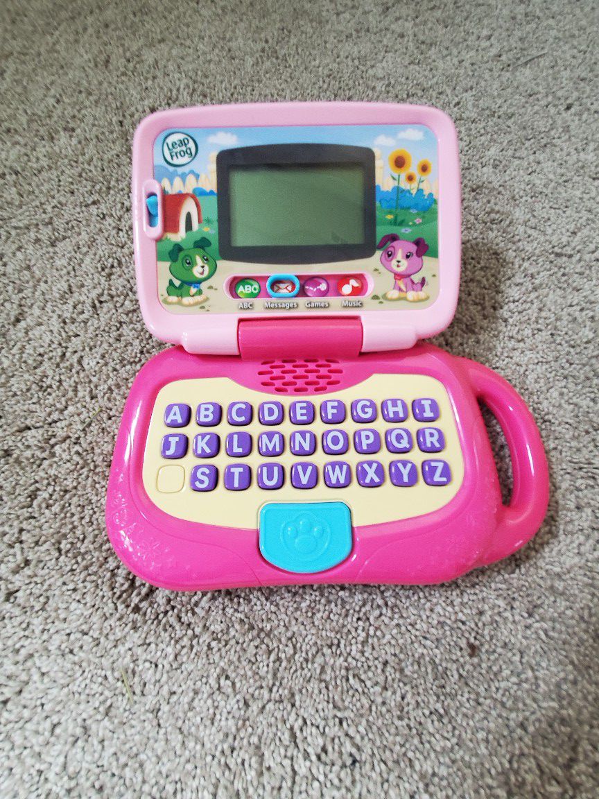 Kids toy computer Leap Frog. For a girl and boy.