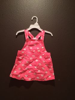 Pink infant overalls