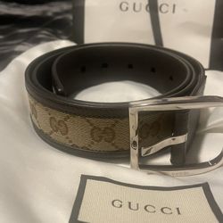 Beige Gucci Belt Size 38