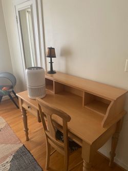 Desk and chair - solid maple wood