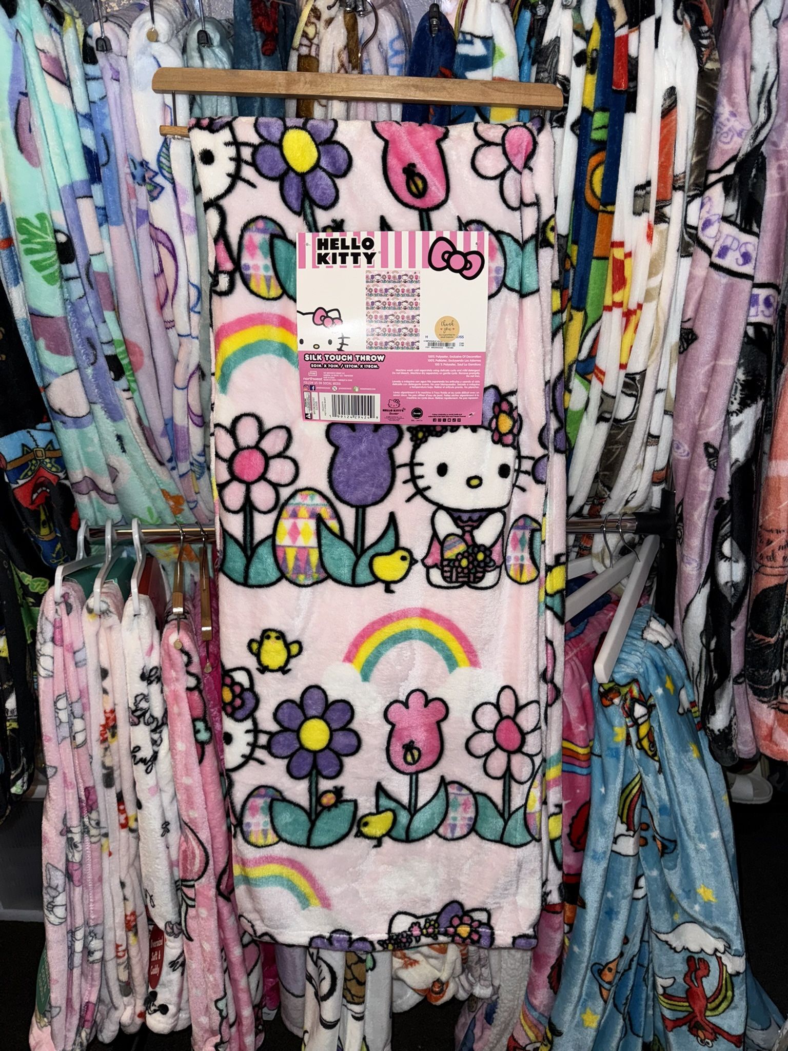 Hello Kitty Tulip Easter Blanket