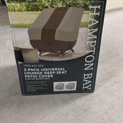 Hampton Bay 2-pack Universal Lounge Deep Seat Covers