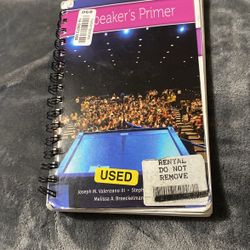 Speaker’s Primer Book