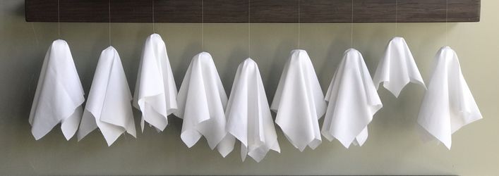 Halloween Hanging Ghosts Lot Of 20