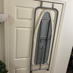 Over Door Ironing Board & Iron  (lot Of 2)